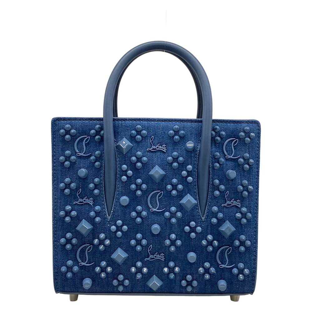 Christian Louboutin Paloma S Mini Handbag Denim Leather